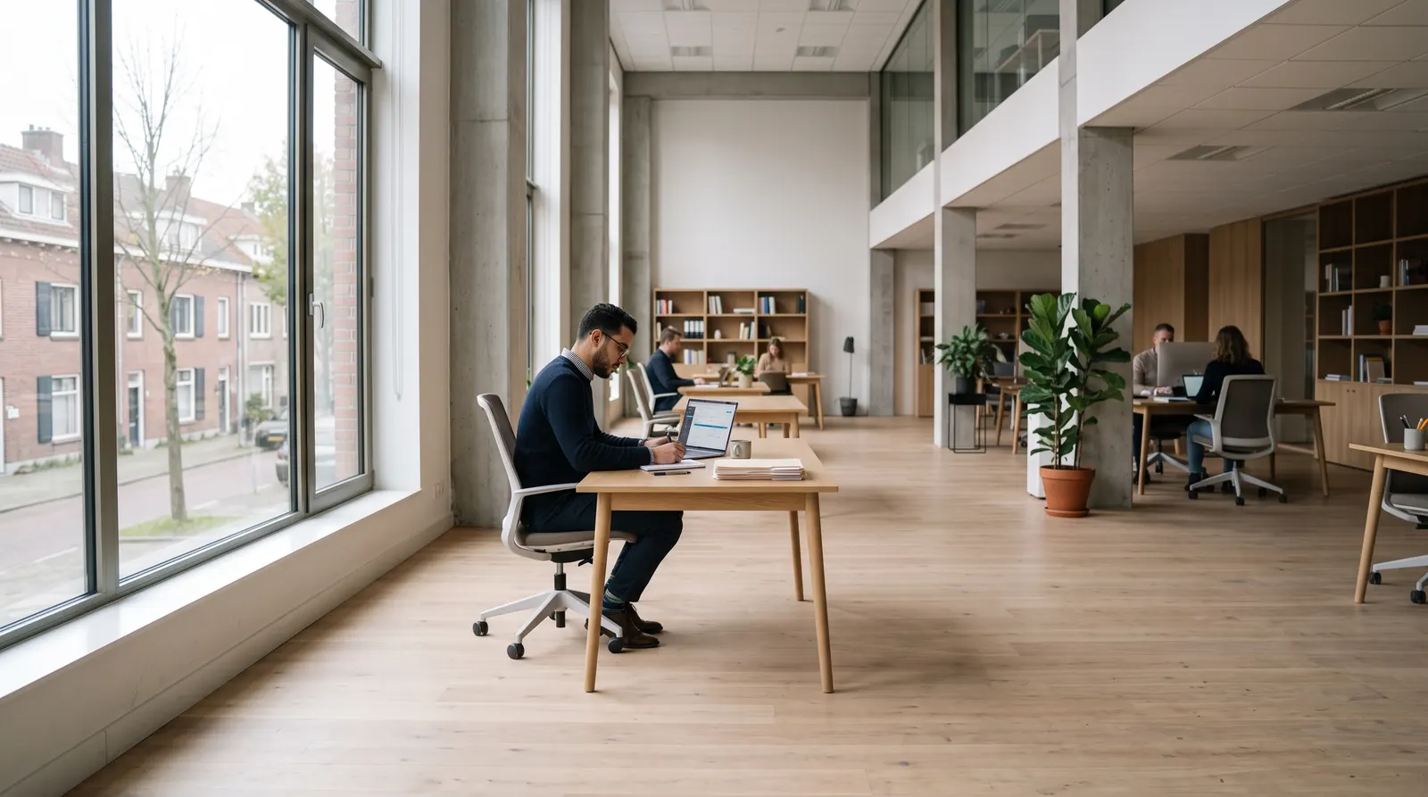 Je vaste boekhouder bij Evermeer werkt aan de administratie van een eenmanszaak